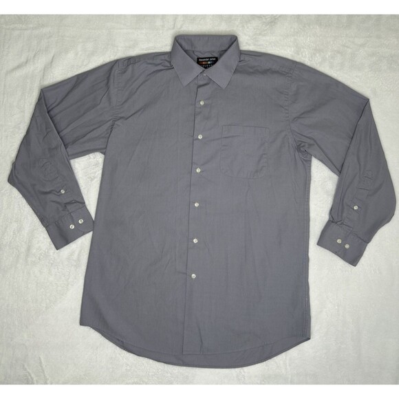 Alexander Julian Colours Mens Size M 15-15.5 32/33 Grey Dress Shirt Long Sleeves - Picture 1 of 5